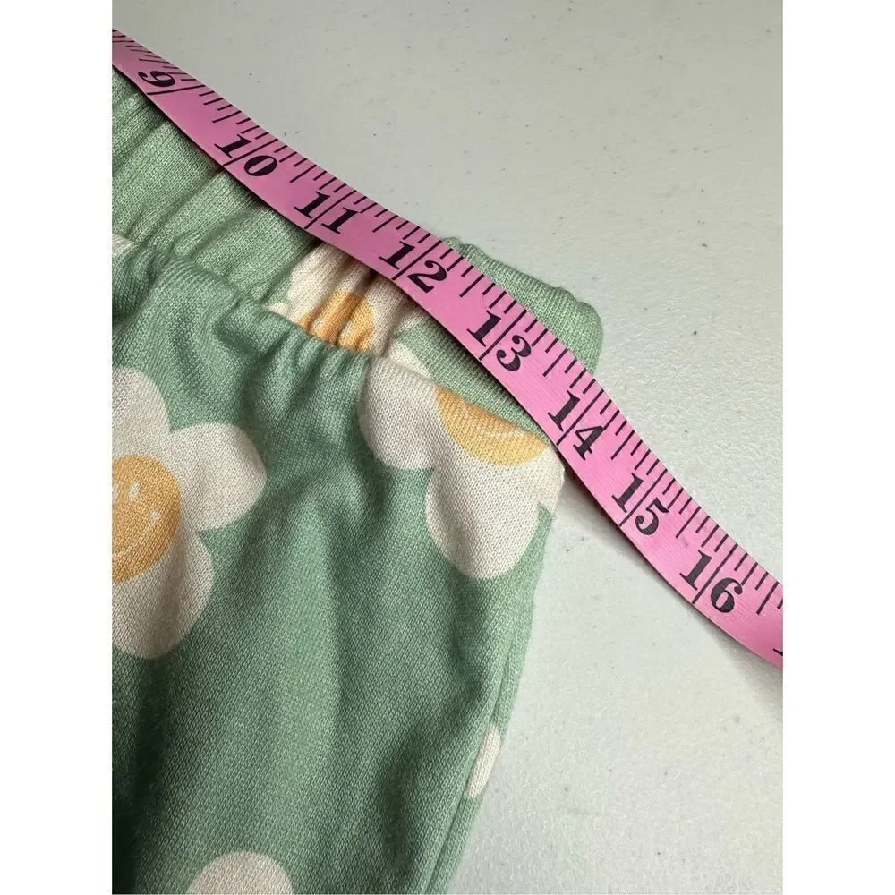 Pacsun & Altar'd State Women's Floral Dad Shorts Set White & Green Large
